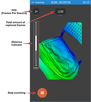 Calibry 3D scanner Interface Calibry 3D scanner Interface